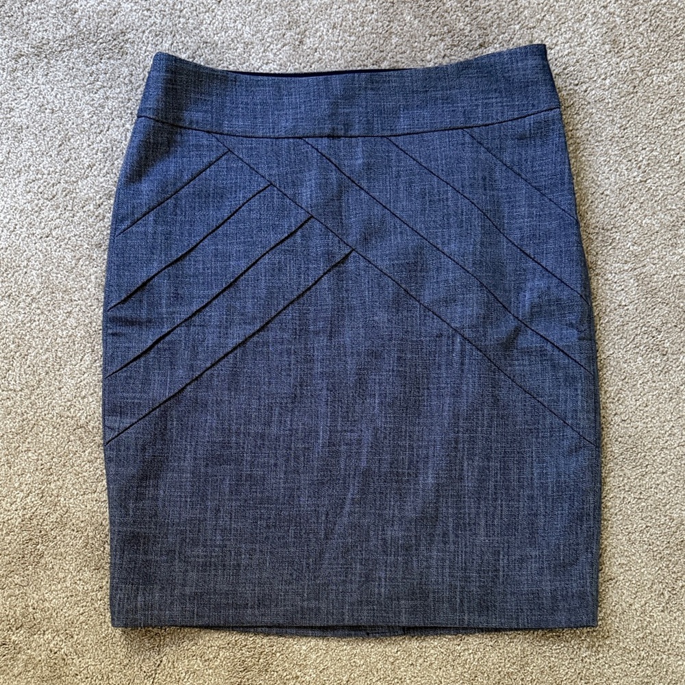 The Limited Navy Pencil Skirt